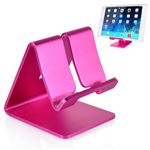 Metal stander til smartphone/tablet (pink)